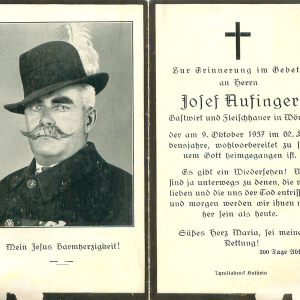 Aufinger Josef Gastwirt